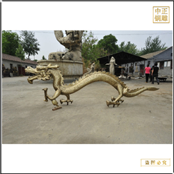室外大型景觀(guān)銅龍雕塑鑄造