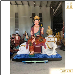 大型文殊普賢銅佛像批發(fā)廠(chǎng)