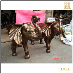 純黃銅大象雕塑鑄造廠(chǎng)