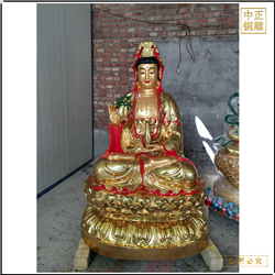 鑄銅關(guān)公 觀(guān)音菩薩佛像擺件