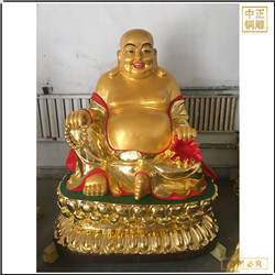 鑄銅關(guān)公 寺院彌勒佛銅像報價