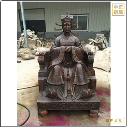 鑄銅關(guān)公 古代后宮皇后銅雕塑