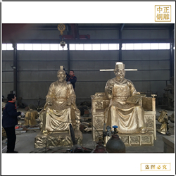 廣場(chǎng)古代人物雕塑